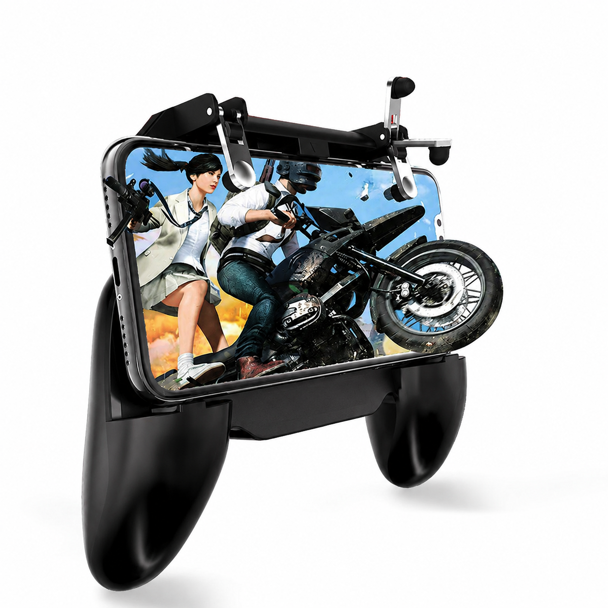 Manette de Jeu Mobile 5-en-1 avec Ventilateur et Batterie Externe